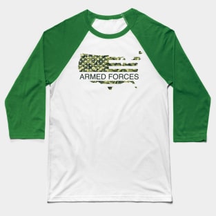 Armed Forces Flag Baseball T-Shirt